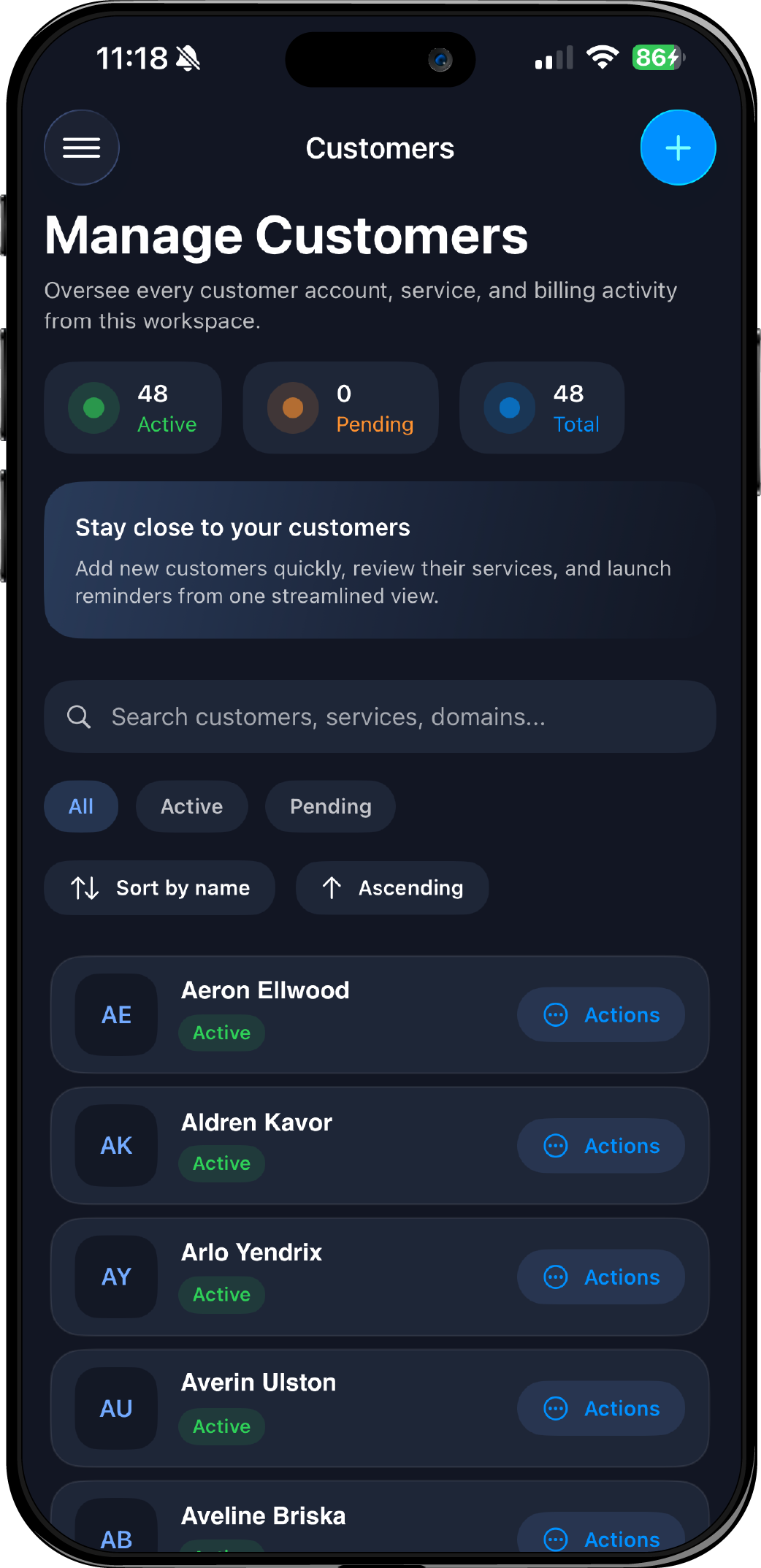 Swipe through the latest iOS screens. Android experience launches soon.