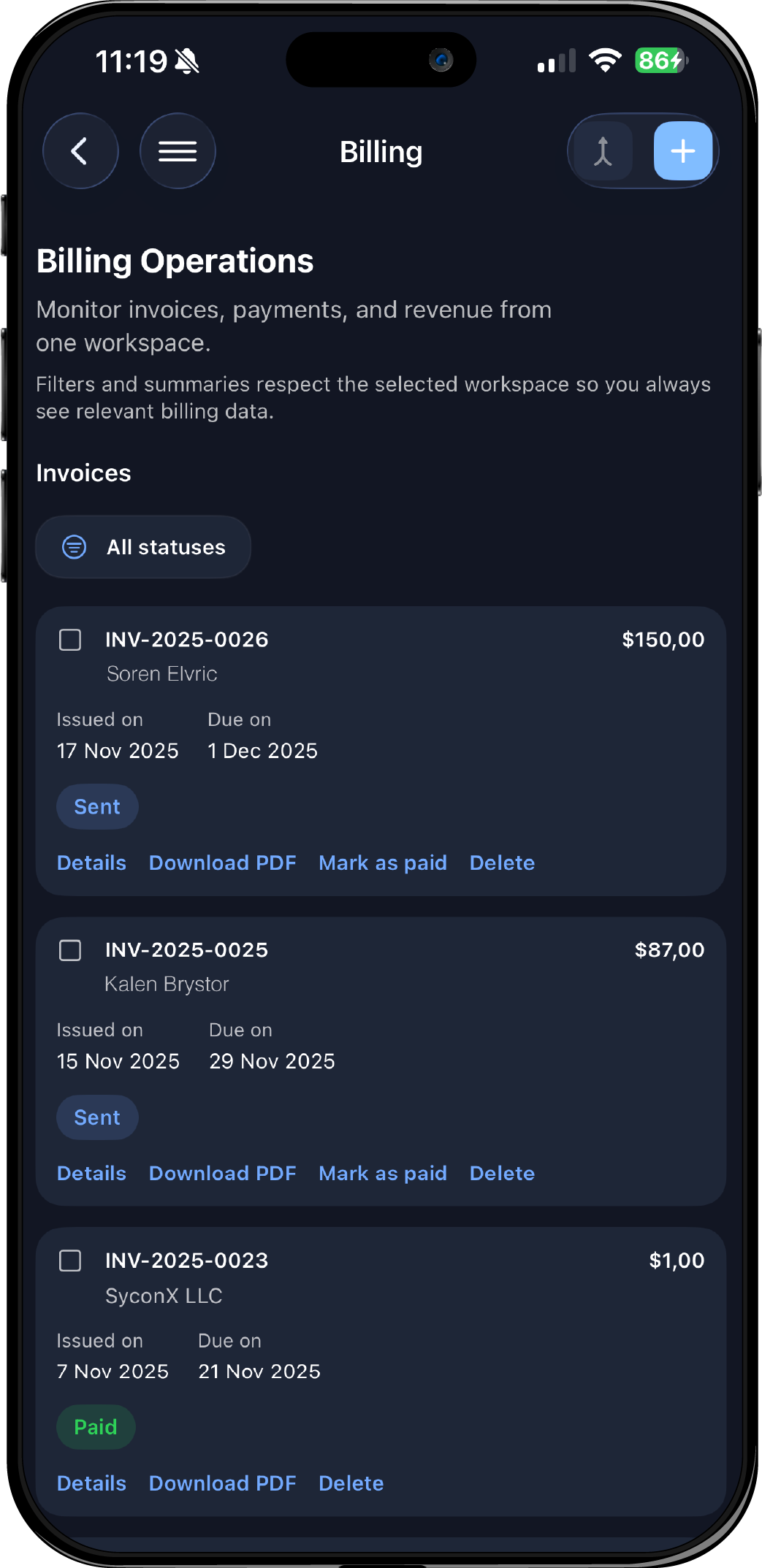 Swipe through the latest iOS screens. Android experience launches soon.